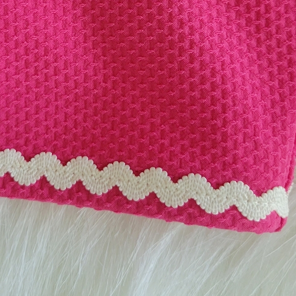 J. Crew Fiesta Ruffle High Waist 2 Piece Bikini Set S NWT Barbie Pink & White - Picture 10 of 14